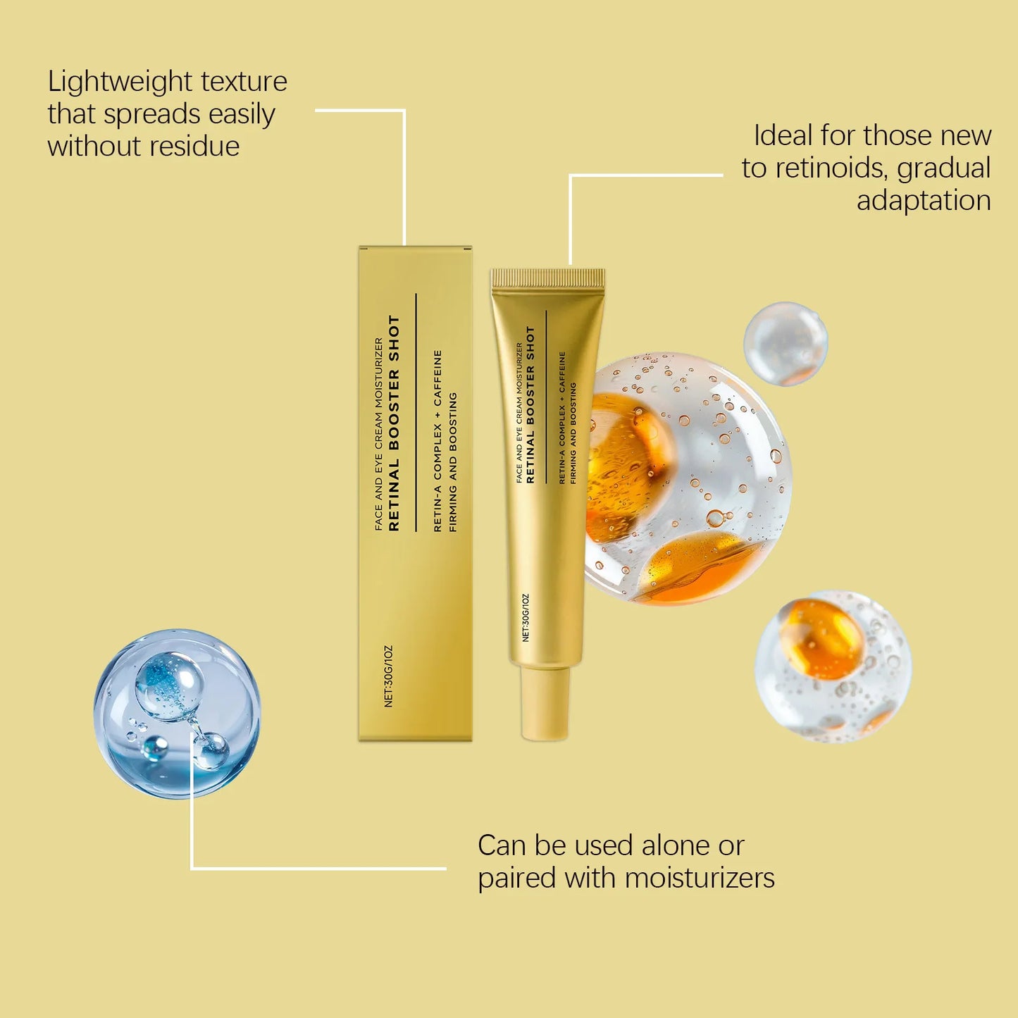 Retinol Firming Cream with Caffeine – Anti-Aging Night Cream