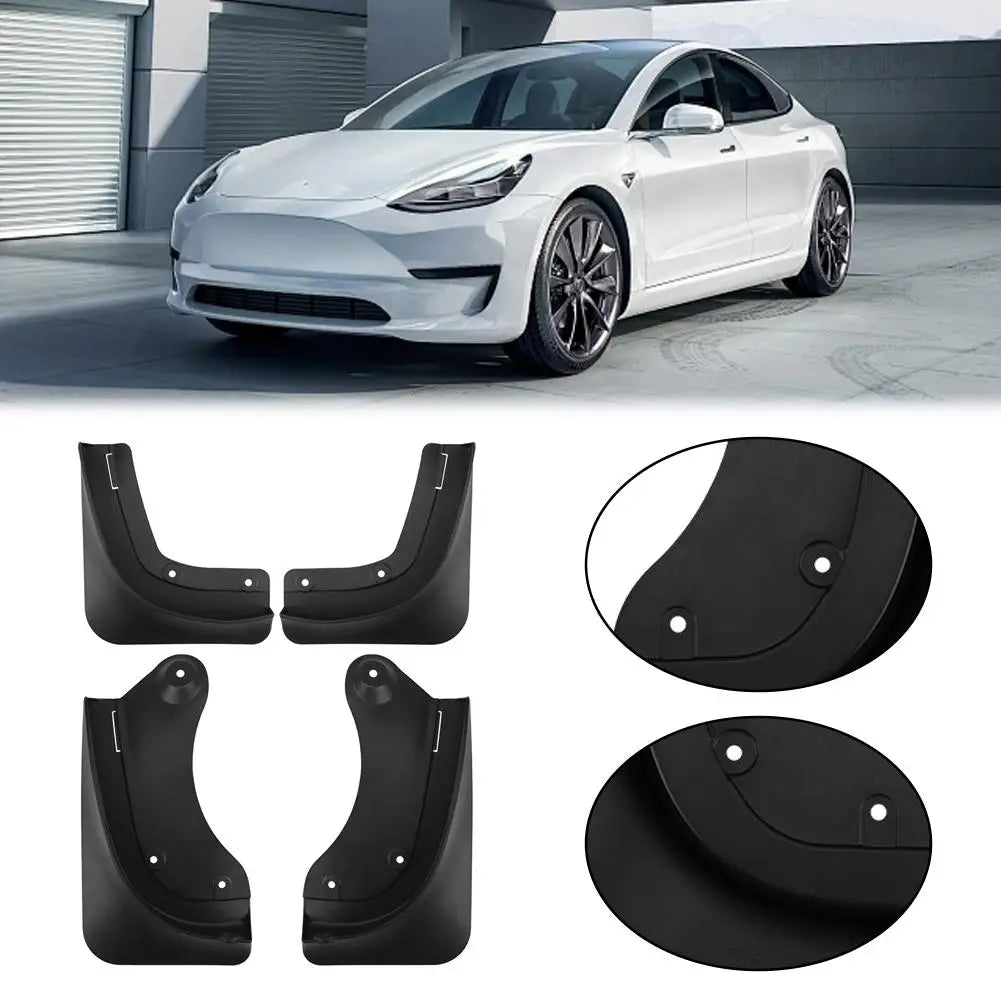 Car Mudguards for Tesla Model Y Juniper 2025 Splash Guards Fender No Drilling No Tape All Weather Mudflaps Accessories Peaceful Pleasures Health and Wellness