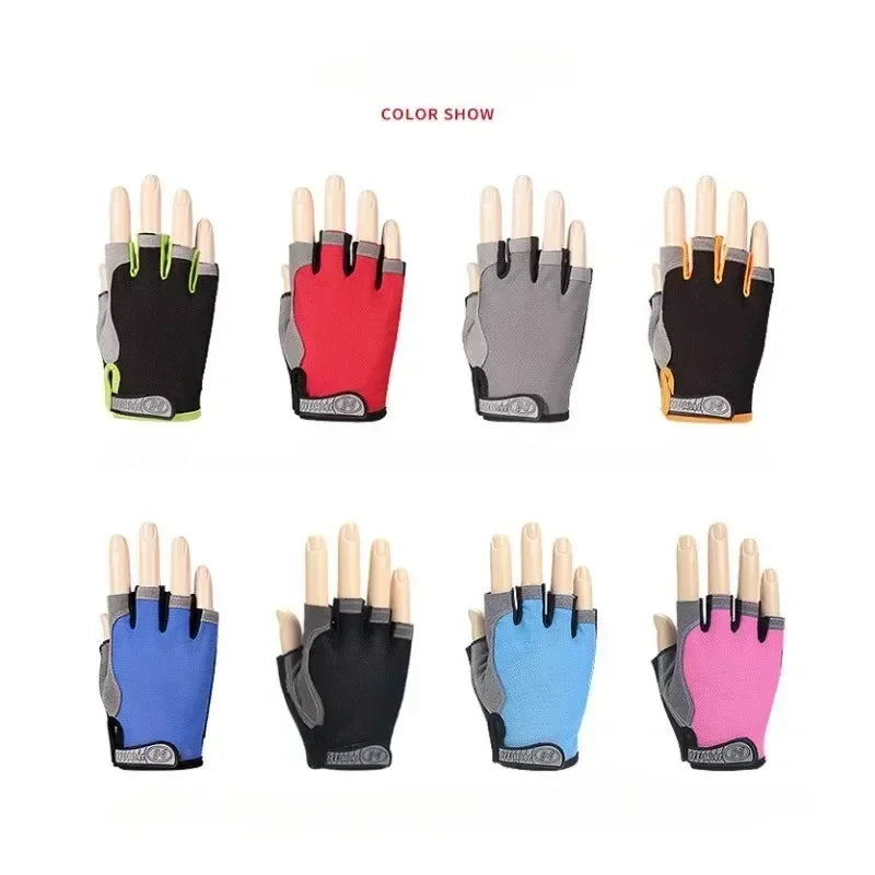 Fingerless Gym & Cycling Gloves – Anti-Slip, Men & Women Fingerless Cycling Gloves Peaceful Pleasures Health and Wellness