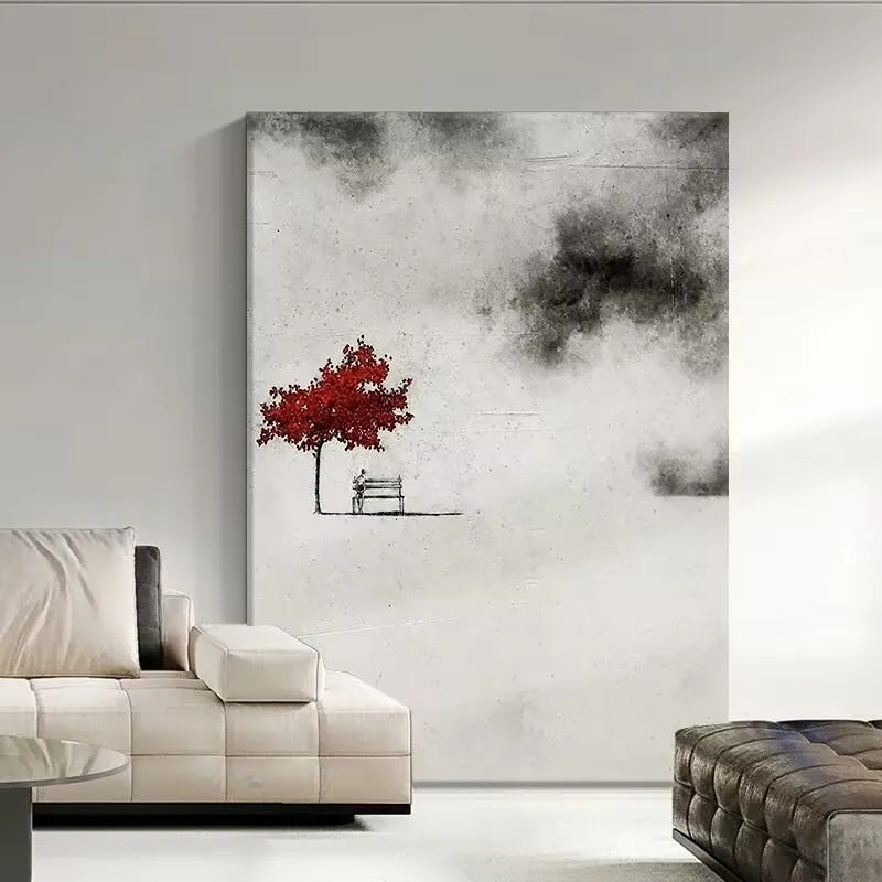 Abstract Nostalgic Art Pure Handmade Oil Painting,Hanging Picture,French Style,New Murals for Living Room,Dining Room, No Framed Peaceful Pleasures Health and Wellness No frame 70cmx140cm