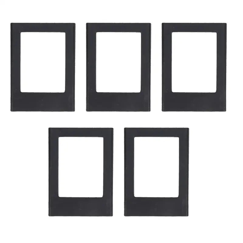 5PCS 3 Inch Magnetic Photo Frame Small Creative Magnet Picture Frames for Desktop Display Home Office Ornament Peaceful Pleasures Health and Wellness 5pcs black