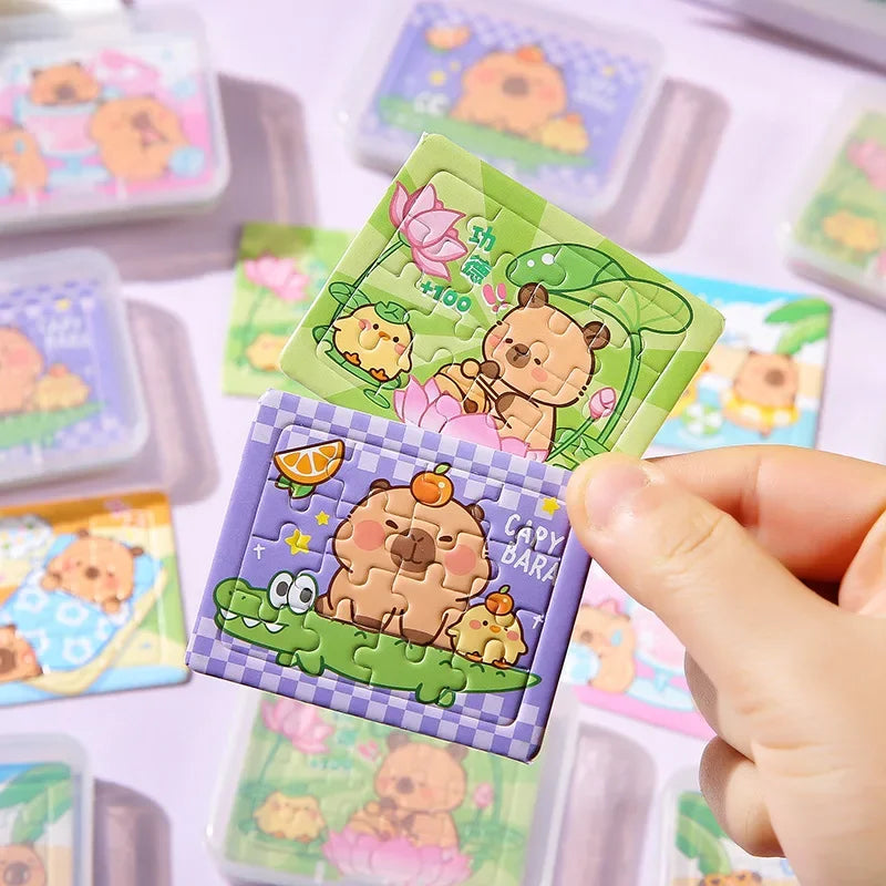 Capybara Jigsaw Puzzles for Kids – Educational 5-Piece Toy