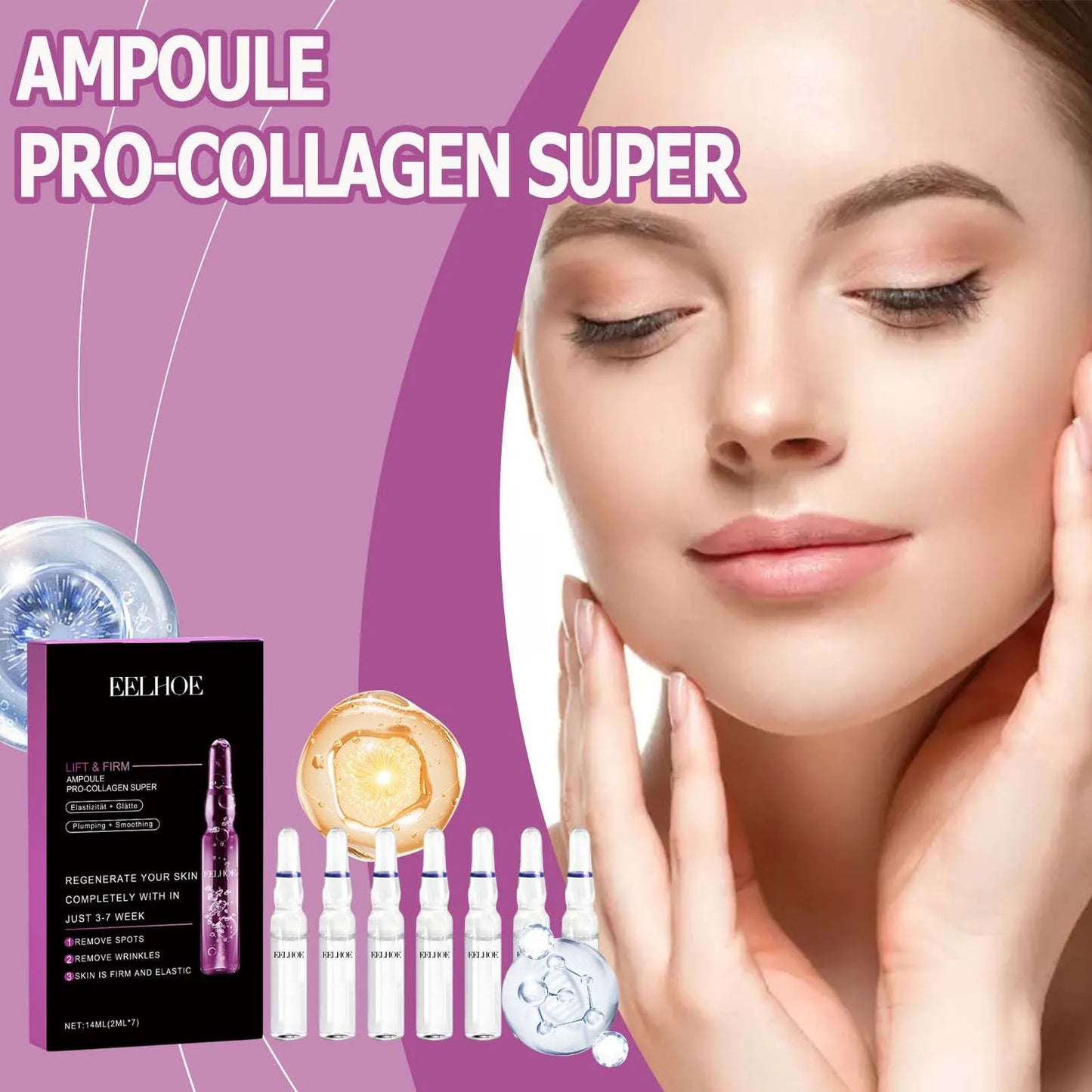 EELHOE Collagen Lifting Serum – Ceramide Anti-Wrinkle Ampoule