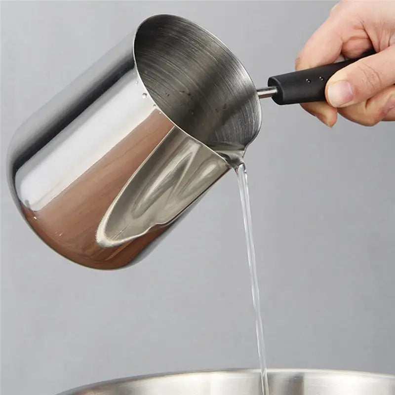A36T-2X 1000Ml Butter Warmer Stainless Steel Milk Warmer Pot With Handle Butter Pan Turkish Coffee Pot Chocolate Melting Pot Peaceful Pleasures Health and Wellness