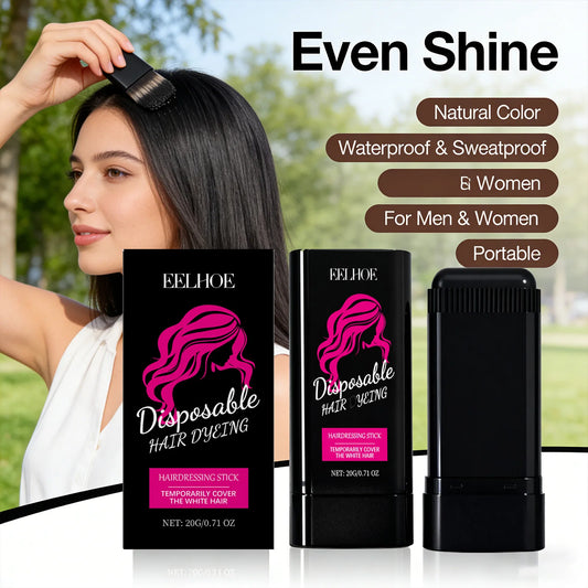 Eelhoe Temporary Black Hair Dye Stick – Grey Root Cover 20g Temporary Hair Dye Stick Peaceful Pleasures Health and Wellness