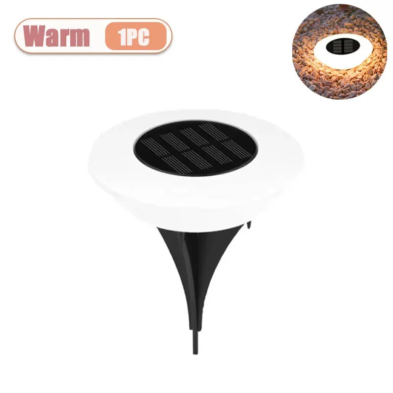 Solar LED Garden Ground Lights | Waterproof Outdoor Lawn Decor