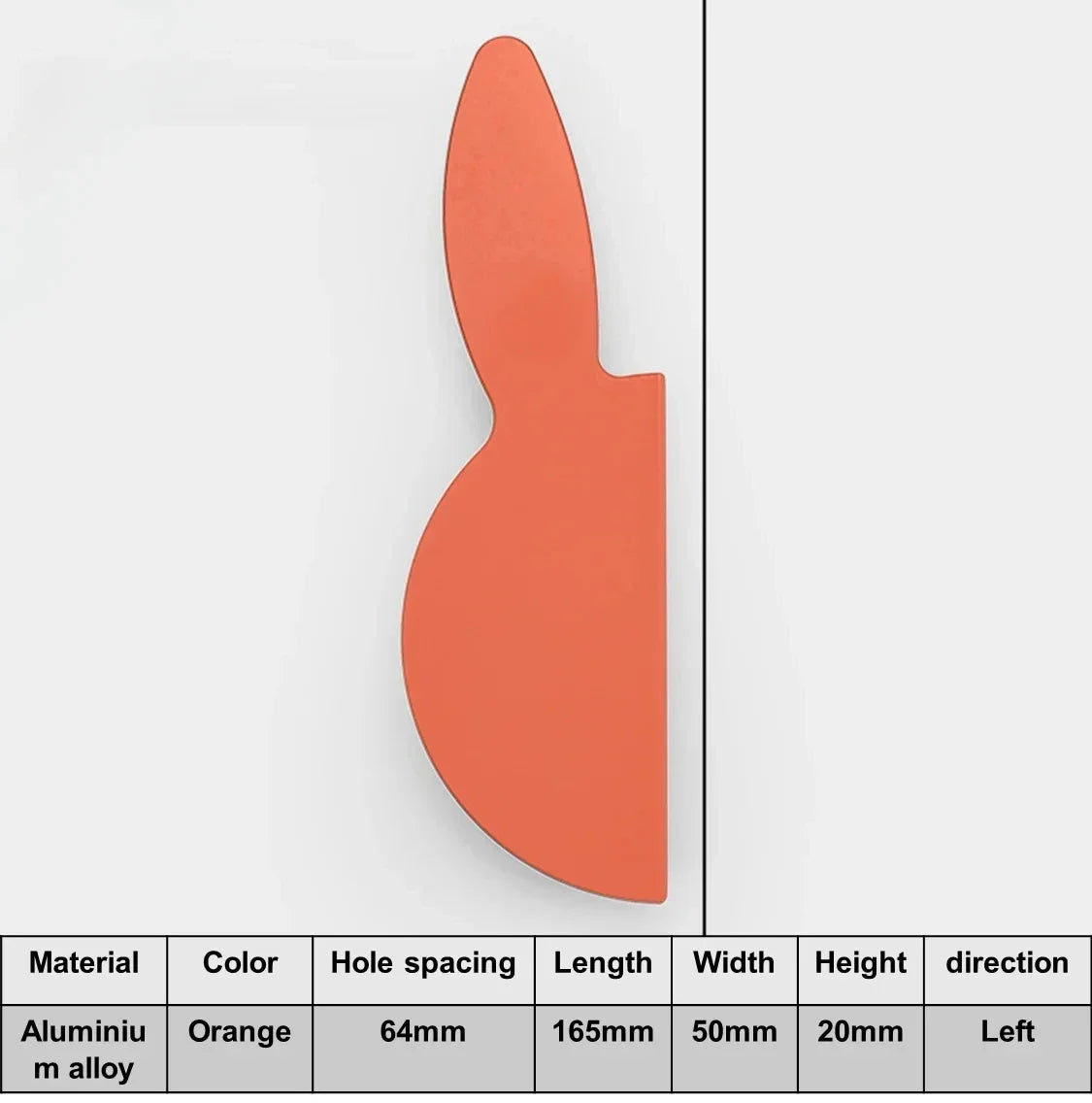 Love Rabbit Cartoon Cabinet Handle – Kids Room Door Pull