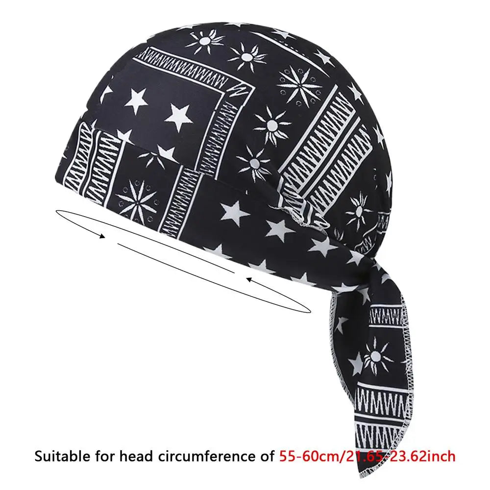 Stretch Sweat Wicking Do Rag Breathable Headscarf for Men Women, Outdoor Motorcycle, Cycling Running Workout Gym Peaceful Pleasures Health and Wellness 03