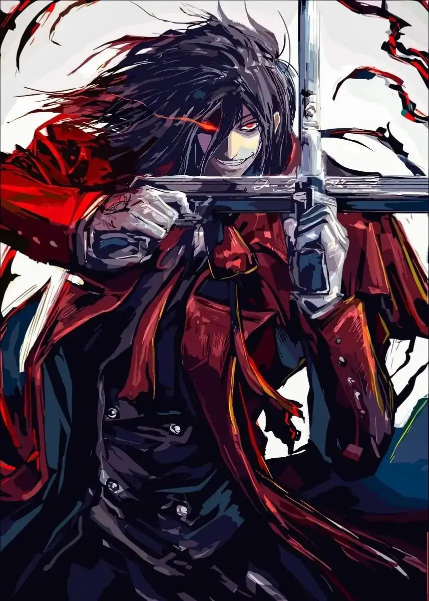 Horror Anime Hellsing Ultimate Posters Manga Canvas Painting Prints Wall Art Mural for Living Room Study Home Decor Peaceful Pleasures Health and Wellness