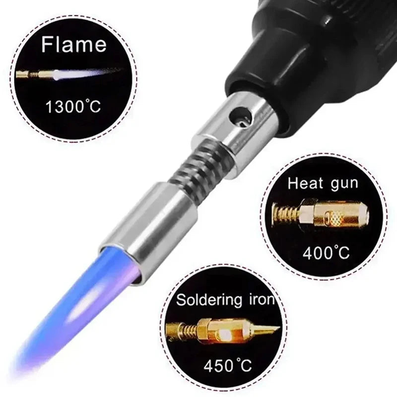 Cordless Butane Soldering Iron Kit 1300°C Portable Welding Pen Butane Soldering Iron Peaceful Pleasures Health and Wellness