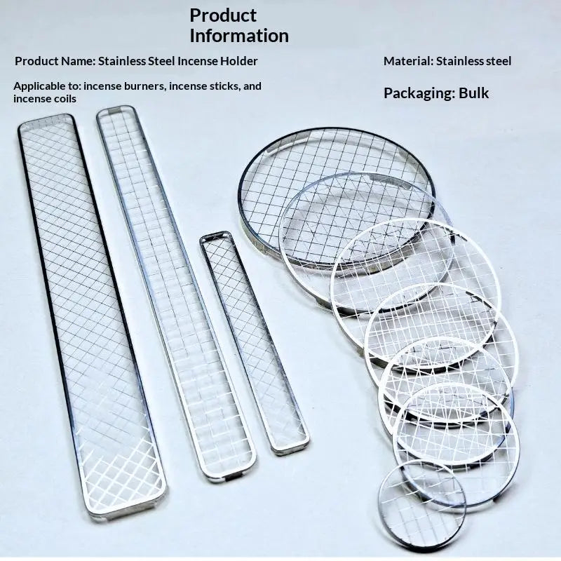 Stainless Steel Incense Coil Holder Grid | Rustproof Mesh Base