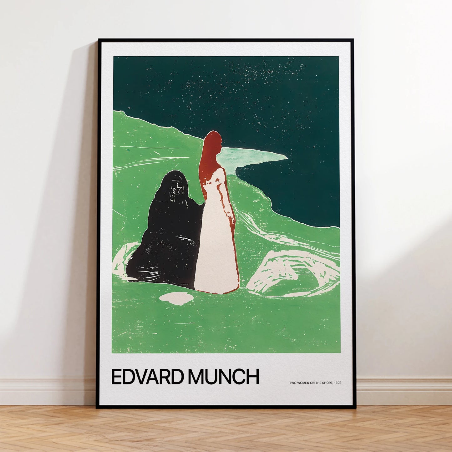 Edvard Munch Two Women on the Shore Canvas Wall Art Print