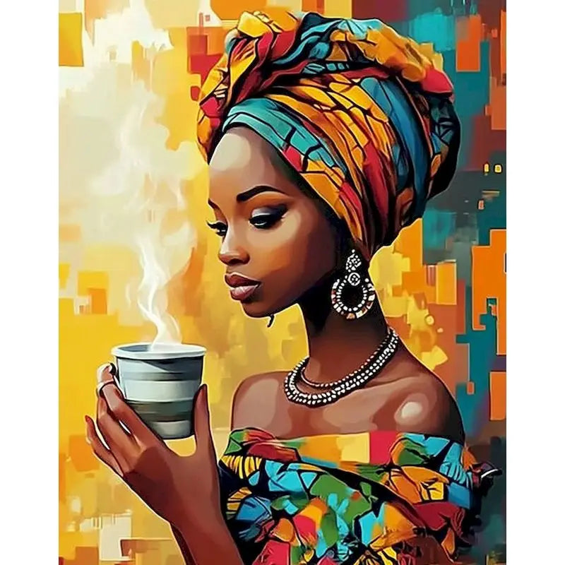 Paint by Numbers Woman Figure Kit – 60x75cm Canvas DIY Art Paint by Numbers Kit Peaceful Pleasures Health and Wellness 111-1 40x50cm Unframed