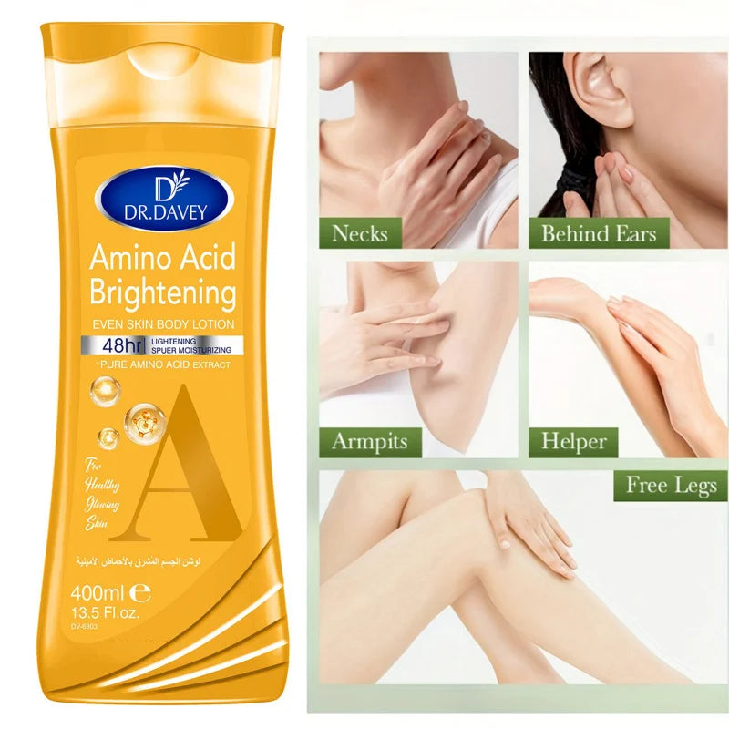 DR.DAVEY Amino Acid Body Lotion 400ml Large Capacity, Long-Lasting Fragrance, Refreshing, Moisturizing, Non-Greasy Peaceful Pleasures Health and Wellness