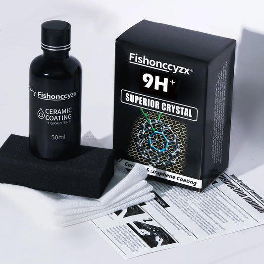 50ml Nano Ceramic Coating Graphene 9H Pro Hydrophobic Paint Protection Car High Temperature Resistance Scratch Resistance Peaceful Pleasures Health and Wellness 50ml set