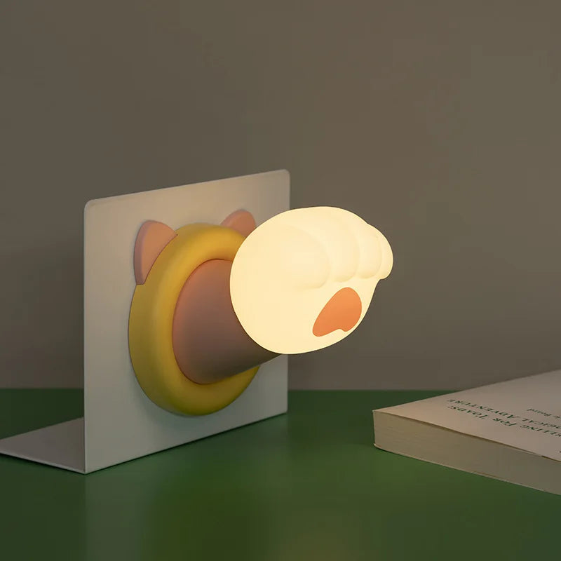 Cute Cat Paw Night Light | Motion-Activated Kids Bedroom Lamp Night Light Lamp Peaceful Pleasures Health and Wellness