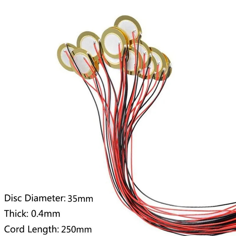 Piezo Pickup Amplifiers Discs Disc Transducer Contact Microphone