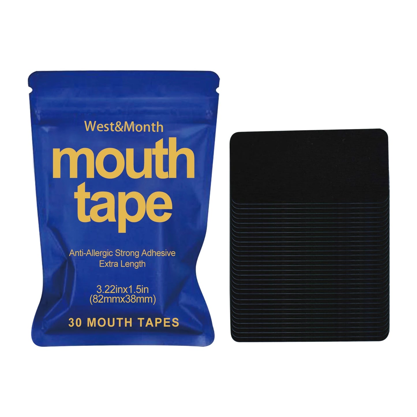 Anti Snoring Mouth Tape Breathing Correction Sleeping Keep Mouth Close Stop Snoring Aid Reduce Dry Mouth Promote Nose Breathing Peaceful Pleasures Health and Wellness 30pcs Boxed