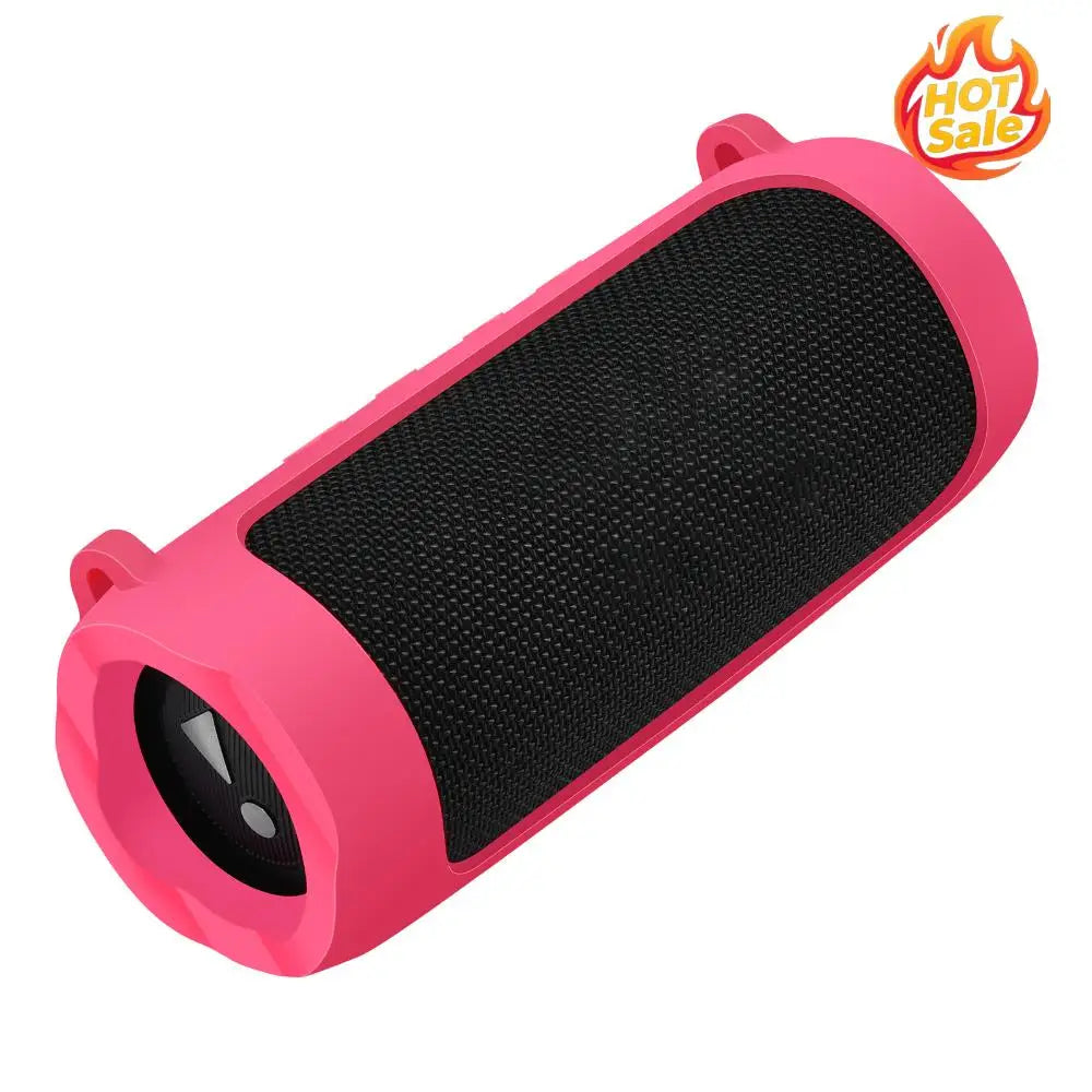 Silicone Case for JBL Flip 6 & 5 with Carabiner & Strap