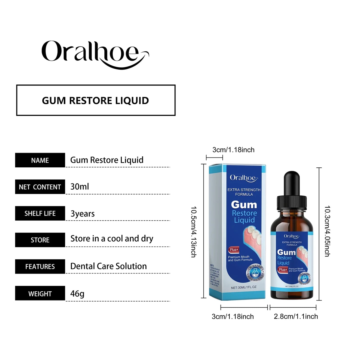 30ml Gum Care Oral Drops – Fresh Breath Daily Mouth Rinse