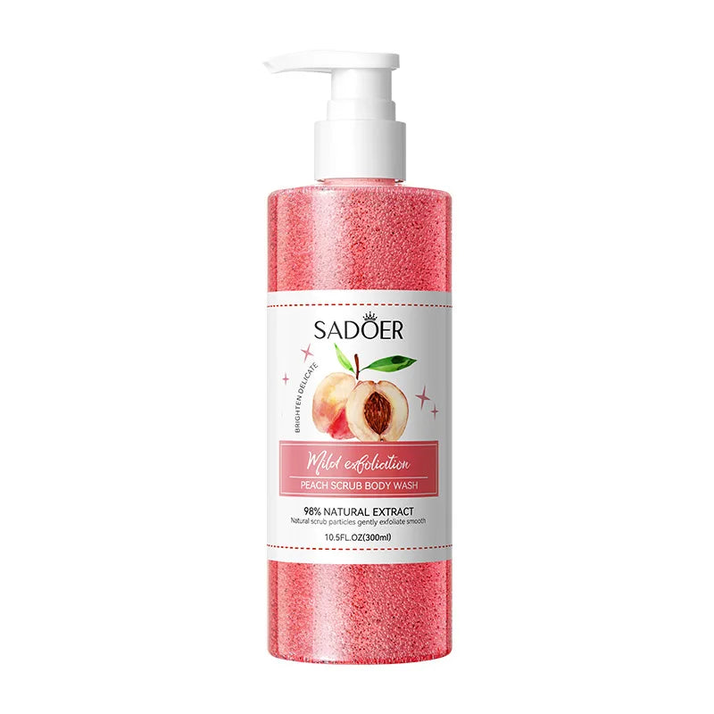 300ml Exfoliating Shower Gel – Brightening Fruit Scrub Body Wash