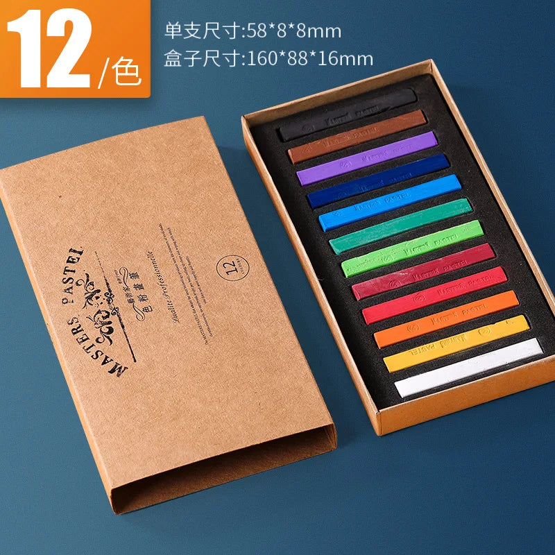 Polymer Clay Doll Makeup Chalk 12/24/36/48 Color Artist Chalk Stick Set School Supplies Professional Blush Coloring Pen Peaceful Pleasures Health and Wellness 12 colors