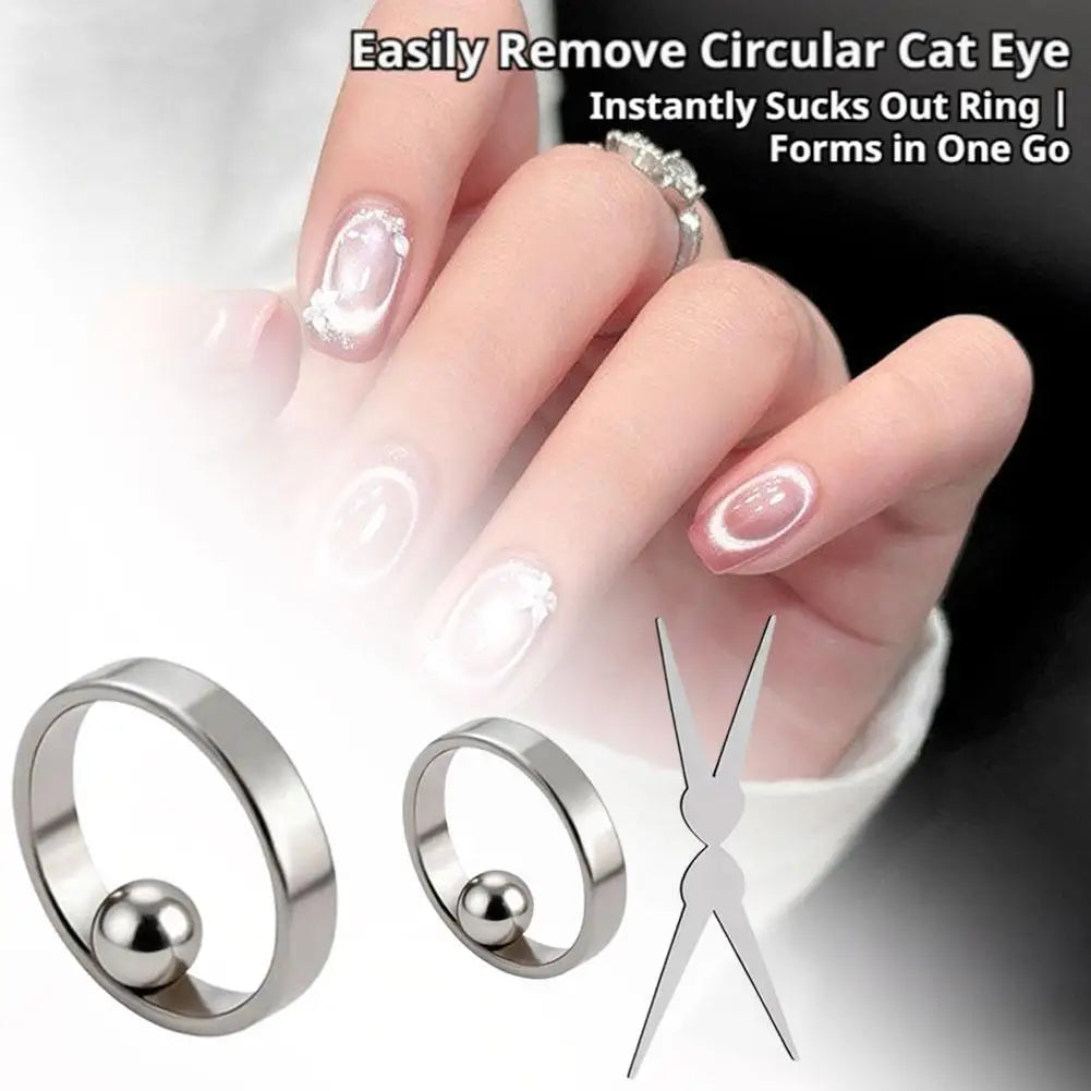 Cat Eye Nail Ring Magnet – Hollow Magnetic Gel Polish Tool