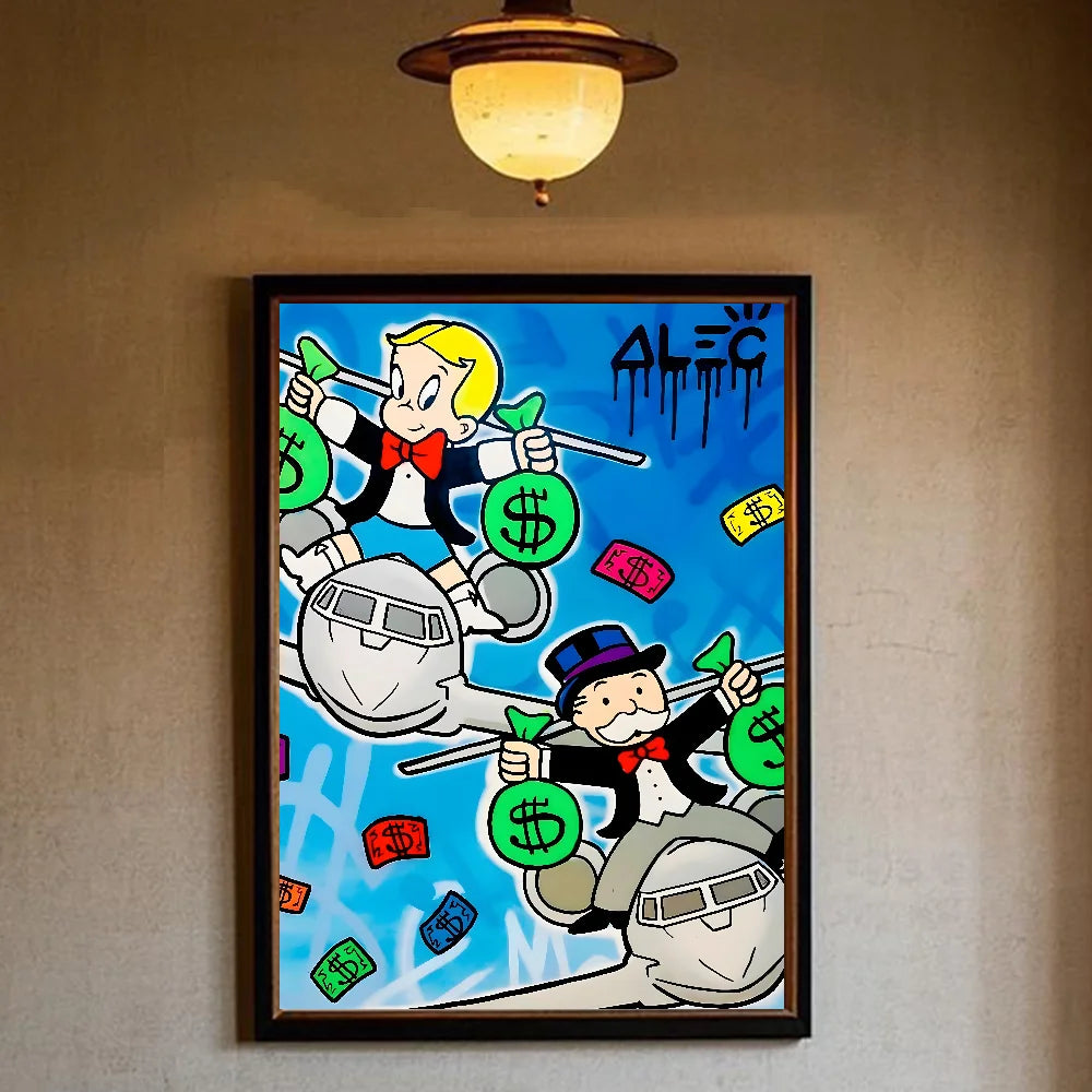 Monopoly Millionaire HD Wall Poster – Waterproof PVC Art Wall Art Poster Peaceful Pleasures Health and Wellness