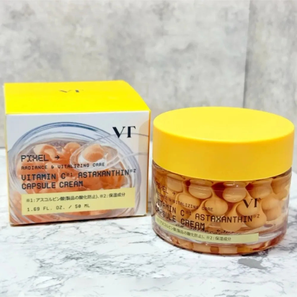50ml VT Cosmetics Radiance Revitalizing Facial Care VitaminC Astaxanthin Capsule Cream Korean Brand Nourishing Clear Moisturizer Peaceful Pleasures Health and Wellness