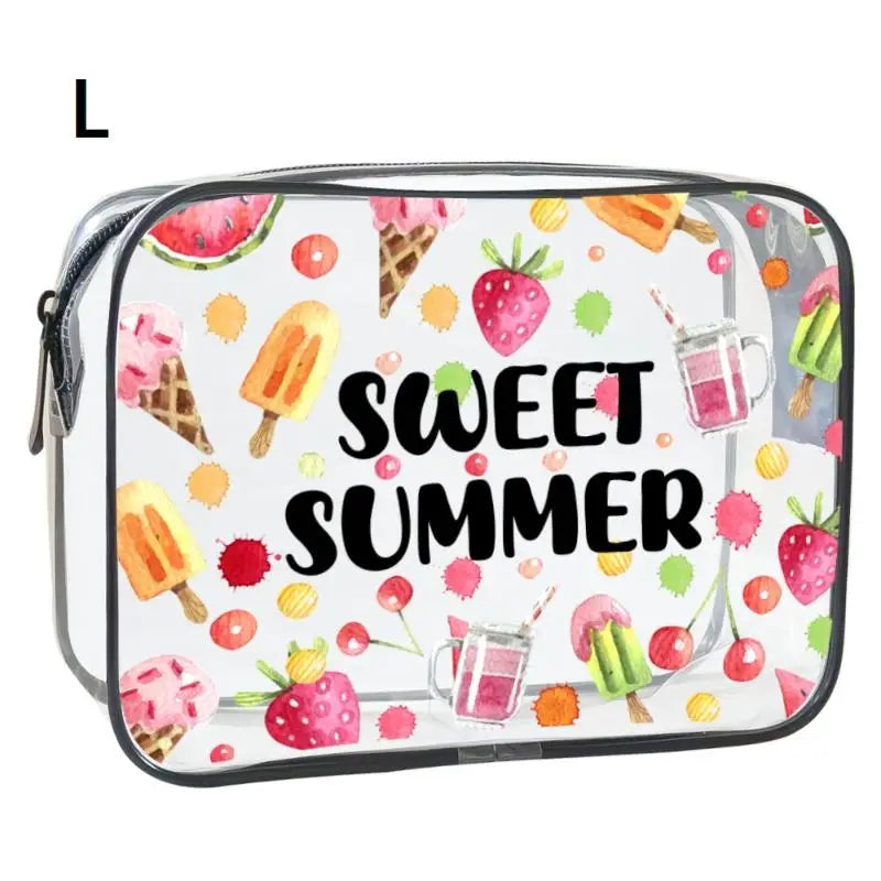 Zippered Closure, Large Capacity, Easy To Clean - Stylish High-Quality Women's Storage Bag, Travel Toiletry Organizer Peaceful Pleasures Health and Wellness L