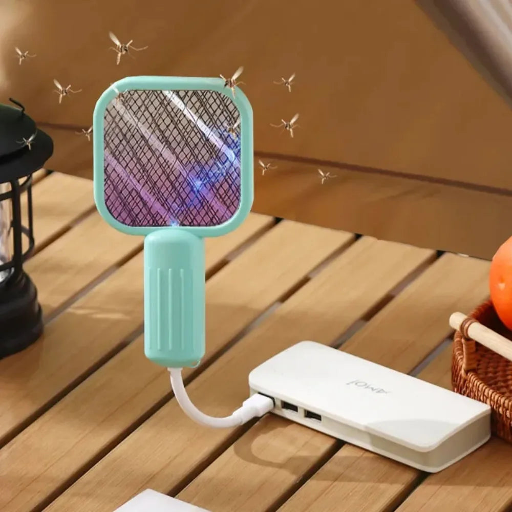 Summer New USB Mosquito Swatter Trap UV Light Mosquito Trap Portable Mosquito Killer Lamp for for Outdoor Picnic Camping Hotel Peaceful Pleasures Health and Wellness