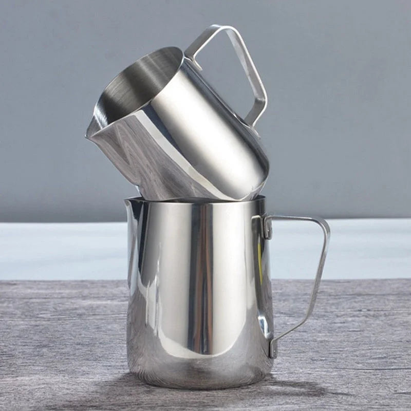 Stainless Steel Milk Frothing Pitcher – Latte Art Coffee Jug | 100ml, 350ml & 600ml