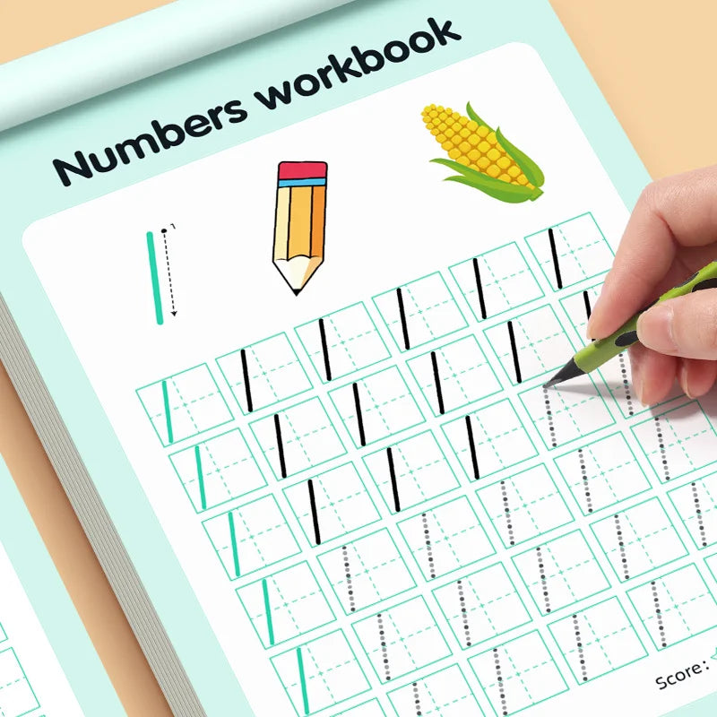 32 Pages Numbers Tracing Workbook 0-100 Kids Ages 3-5 Preschool Math