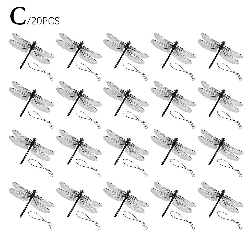 Mini Dragonfly Mosquito Repellent for Garden and Outdoor Peaceful Pleasures Health and Wellness 20pcs M