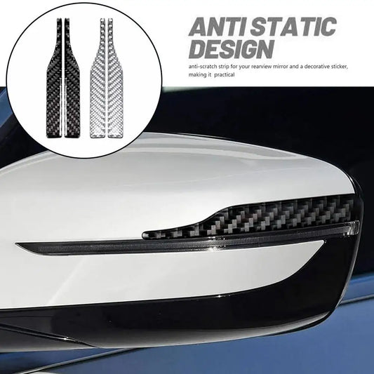 Carbon Fiber Mirror Edge Guard Strips – 2Pcs Anti-Scratch Mirror Guard Strip Peaceful Pleasures Health and Wellness