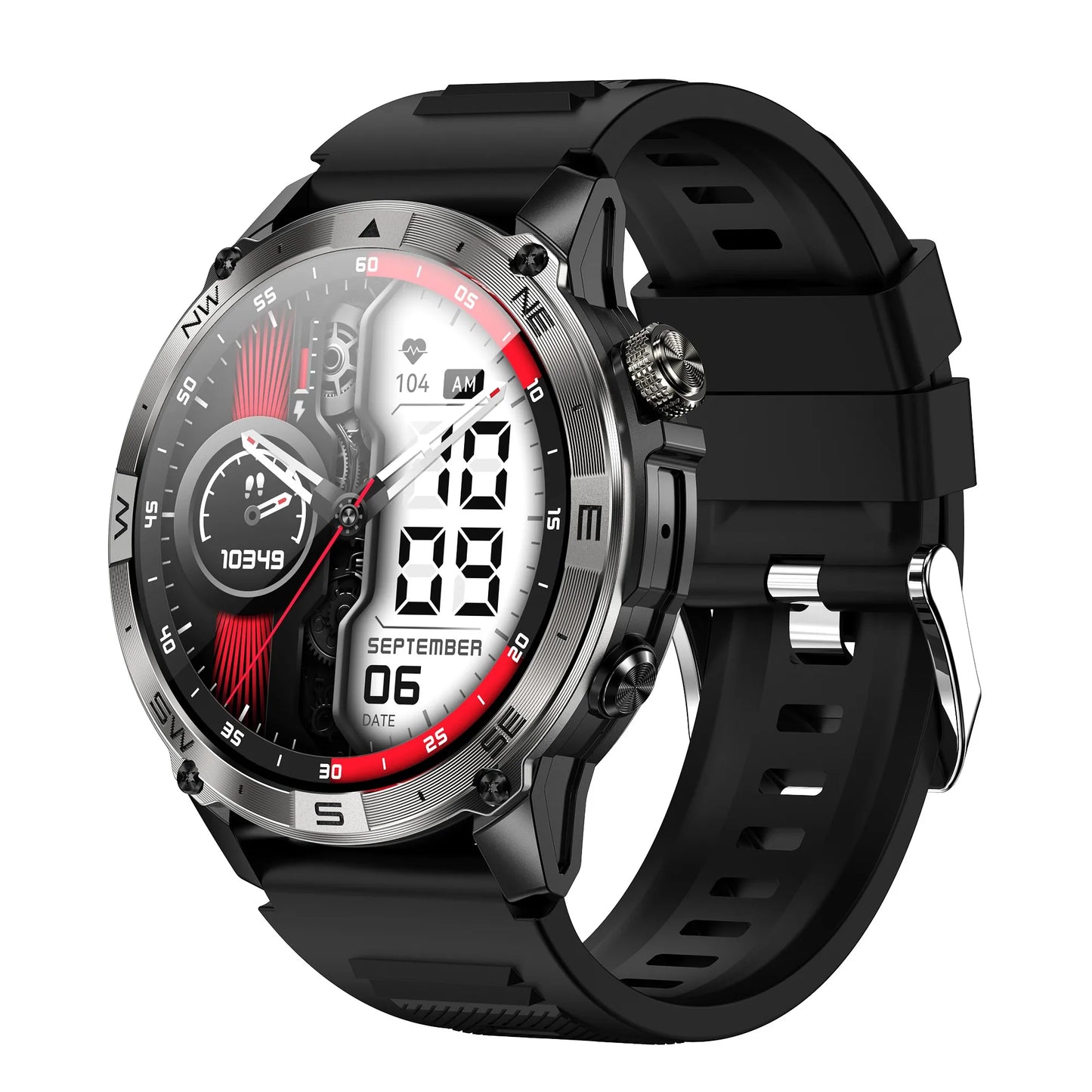 MINGCC HK08 AMOLED Smart Watch – GPS, Bluetooth Call, Waterproof