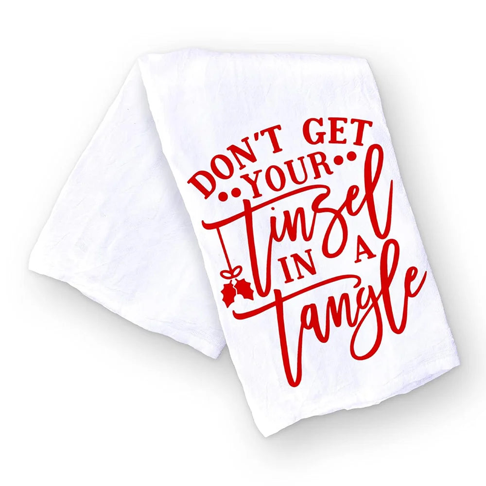 Christmas Kitchen Towel | Organic Cotton Holiday Hand Towel