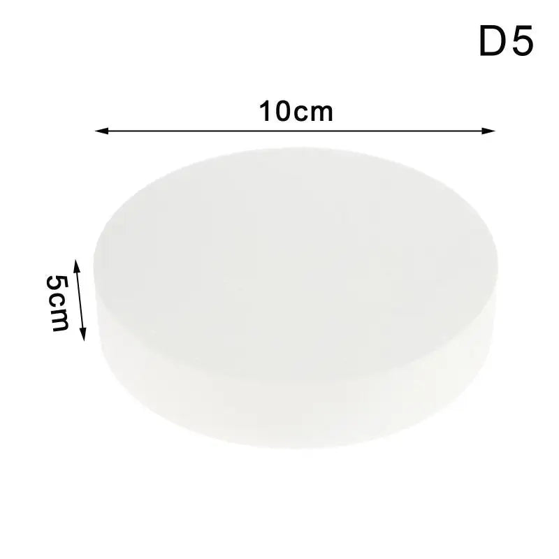 4/6/8/10 Inch Cake Foam Mould PS Foam Flower Decor Cake Dummy Practice Sugarcraft Model DIY Decorations Peaceful Pleasures Health and Wellness D 25x5cm