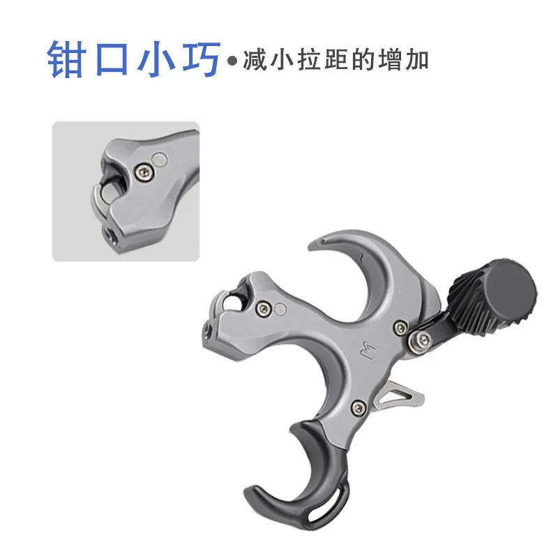 Archery UV Compound Bow Release 3 Fingers Aid Device Grip Shooting
