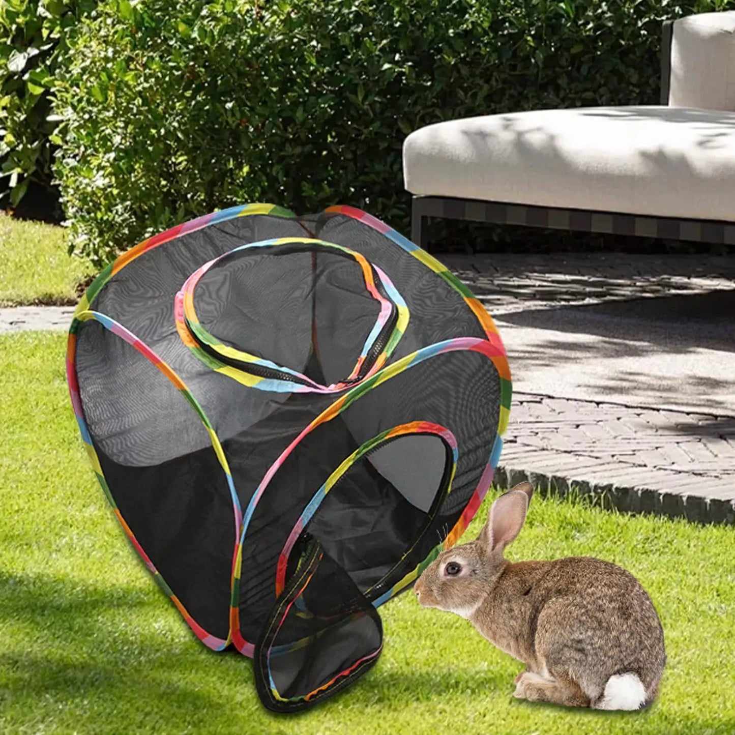 Cat Tent Cube Multi Shape Cat Tunnels Tents Cubes Mesh Foldable House Pet Cat Outdoor Play Cube Outdoor Indoor Play House Peaceful Pleasures Health and Wellness
