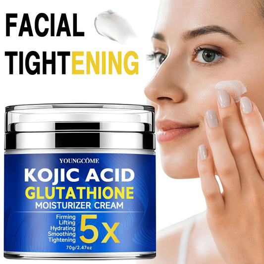 Kojic Acid & Glutathione Face Cream | Anti-Aging Moisturiser Anti-Aging Face Cream Peaceful Pleasures Health and Wellness