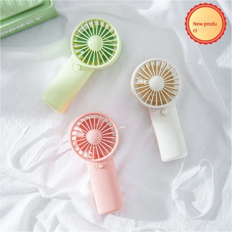 Portable Mini Handheld Fan – AA Battery, Lanyard, Travel Fan