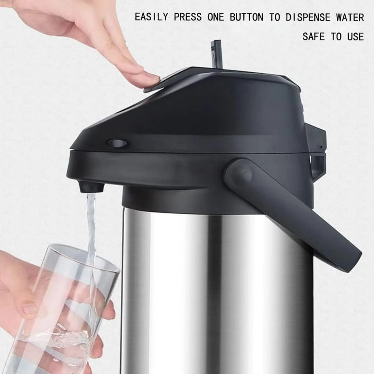 Hot & Cold Drink Dispenser Set - 1.9L/64oz, 4L/135oz Thermal Coffee Carafe with Pump & Clean Towel & Cleaning Brush Peaceful Pleasures Health and Wellness