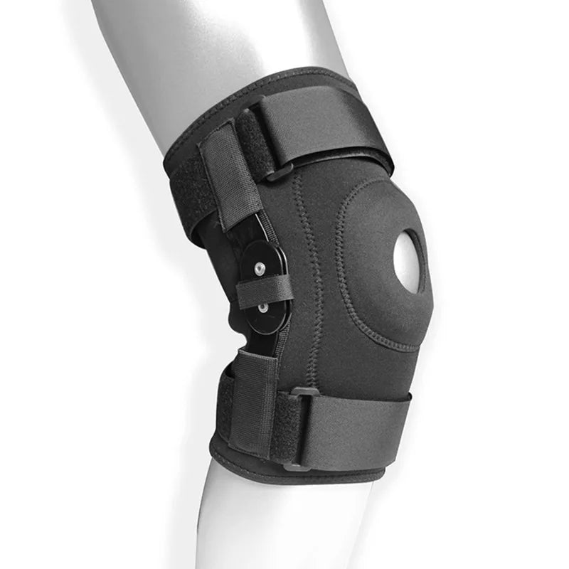 Hinged Knee Brace Support with Strap Side Patella Stabilizers for Protection Pain Relief for Arthritis,Meniscus Tear Peaceful Pleasures Health and Wellness