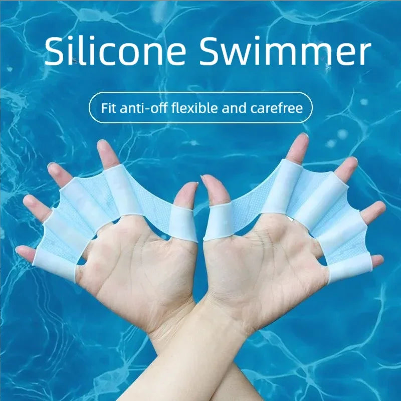 Silicone Swimming Training Paddle for Adults & Kids, Youth Swim Equipment, Free Style Hand Paddle Trainer, Unisex Swimmer Aid Peaceful Pleasures Health and Wellness
