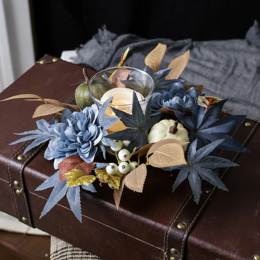 Halloween Dark-Style Candle Holder Wreath | Table Decor Candle Holder Wreath Oasis Select
