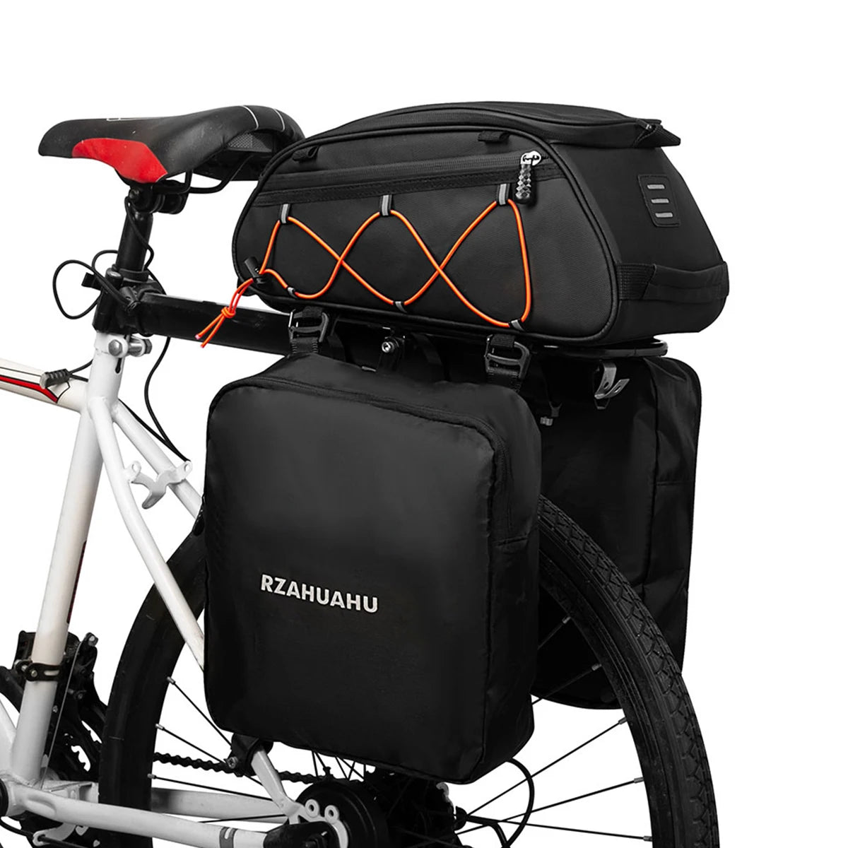 Waterproof Bicycle Rear Seat Bag Cooler 3in1 Bike Rack Trunk 2 Side