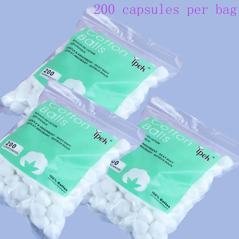 Cosmetic Cotton Balls, Large Cotton Balls for Makeup Removal, Nail Polish Removal, Pet Care, Applying Oil Lotion or Powder Peaceful Pleasures Health and Wellness 3 green
