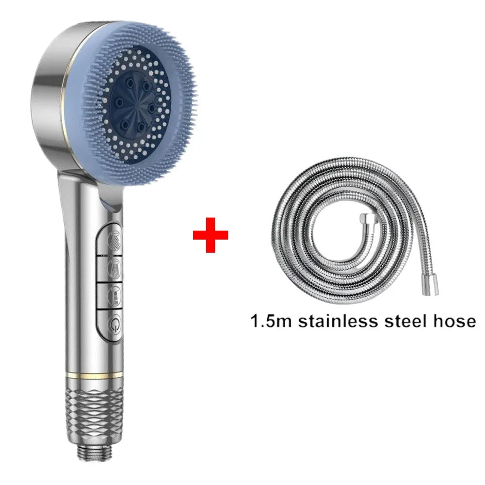 4-Mode High Pressure Self-Cleaning Shower Head with Filter