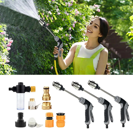 High Pressure Garden Hose Nozzle Sprayer | Car Wash & Lawn Garden Hose Nozzle Peaceful Pleasures Health and Wellness